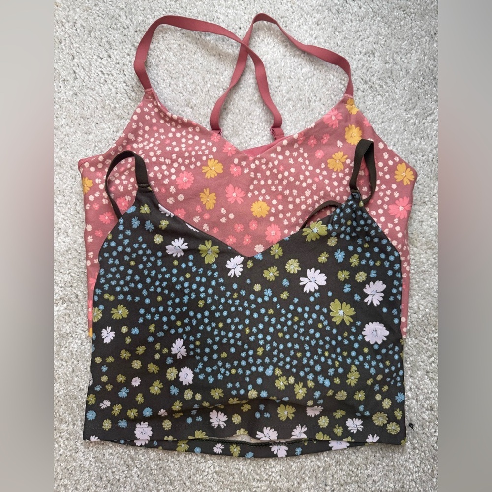 Offline by Aerie Floral Camisoles - lot of 2!